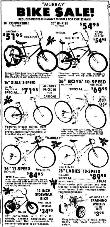 Wisconsin State Journal toy ads: 1970s